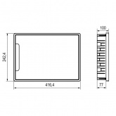 Щиток встраиваемый для полых стен DKC FRAME 18 модулей с прозрачной дверцей с шиной IP40 белый