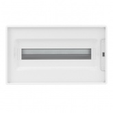 Щиток встраиваемый для полых стен DKC FRAME 18 модулей с прозрачной дверцей с шиной IP40 белый