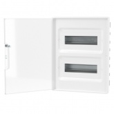 Щиток встраиваемый для полых стен DKC FRAME 24 модулей с прозрачной дверцей с шиной IP40 белый
