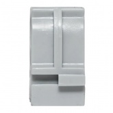 Держатель для труб (клипса) EKF Plast d16мм под монтажный пистолет [упак.100шт] серый