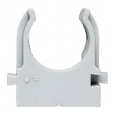 Держатель для труб (клипса) EKF Plast d16мм под монтажный пистолет [упак.100шт] серый