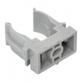 Держатель для труб (клипса) EKF Plast d20мм под монтажный пистолет [упак.100шт] серый