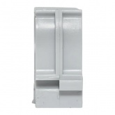 Держатель для труб (клипса) EKF Plast d20мм под монтажный пистолет [упак.100шт] серый