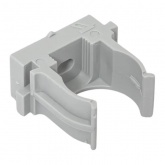 Держатель для труб (клипса) EKF Plast d20мм под монтажный пистолет [упак.100шт] серый