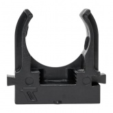 Держатель для труб (клипса) EKF Plast d20мм под монтажный пистолет [упак.100шт] черный