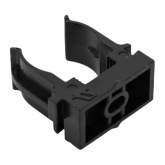 Держатель для труб (клипса) EKF Plast d20мм под монтажный пистолет [упак.100шт] черный