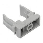 Держатель для труб (клипса) EKF Plast d25мм под монтажный пистолет [упак.100шт] серый