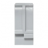 Держатель для труб (клипса) EKF Plast d25мм под монтажный пистолет [упак.100шт] серый