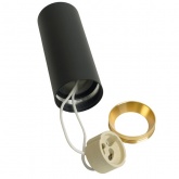 Светильник потолочный Feron ML101 Barrel под лампу MR11 max max 35W 230V черный + золото