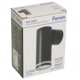 Светильник настенный Feron ML1005 Luna под лампу MR11 35W GU10, черный
