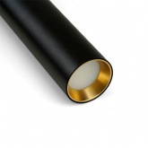 Светильник потолочный на подвесе Feron ML1018 Barrel levitation MR11 35W 230V черный+золото D40*H250