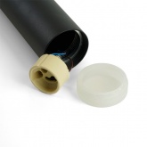 Светильник потолочный на подвесе Feron ML1028 Barrel levitation MR11 35W 230V, черный, D40*H250