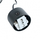 Светильник потолочный на подвесе Feron ML1038 Barrel levitation MR11 35W 230V, черный, D40*H250