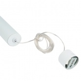 Светильник потолочный на подвесе Feron ML1038 Barrel levitation MR11 35W 230V, белый, D40*H250