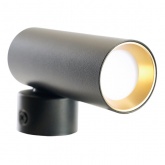 Светильник настенный Feron ML1015 под лампу MR11 35W GU10, черный + золото