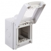 Коробка для настенного монтажа DKC Avanti 2 модуля IP55 серая