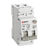 Дифавтомат EKF PROxima АВДТ-63N 1P+N C6А 10мА тип АС однофазный электронный 6кА (дифференциальный автомат, АВДТ)