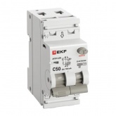 Дифавтомат EKF PROxima АВДТ-63N 1P+N C50А 100мА тип АС однофазный электронный 6кА (дифференциальный автомат, АВДТ)