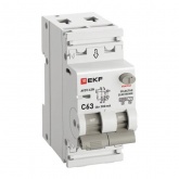 Дифавтомат EKF PROxima АВДТ-63N (S) 1P+N C63А 300мА тип АС однофазный селективный электронный 6кА (дифференциальный автомат, АВДТ)