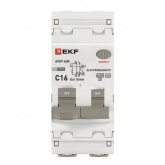 Дифавтомат EKF PROxima АВДТ-63N 1P+N C16А 10мА тип А однофазный электромеханический 6кА (дифференциальный автомат, АВДТ)