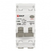 Дифавтомат EKF PROxima АВДТ-63N 1P+N C50А 30мА тип А однофазный электромеханический 6кА (дифференциальный автомат, АВДТ)