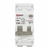 Дифавтомат EKF PROxima АВДТ-63N 1P+N C40А 300мА тип А однофазный электромеханический 6кА (дифференциальный автомат, АВДТ)