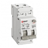 Дифавтомат EKF PROxima АВДТ-63N 1P+N C63А 300мА тип А однофазный электронный 6кА (дифференциальный автомат, АВДТ)