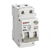 Дифавтомат EKF PROxima АВДТ-63N 1P+N B20А 10мА тип А однофазный электронный 6кА (дифференциальный автомат, АВДТ)