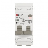 Дифавтомат EKF PROxima АВДТ-63N 1P+N B6А 10мА тип АС однофазный электромеханический 6кА (дифференциальный автомат, АВДТ)