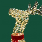 Светодиодная фигура Neon-Night бегущий Олень 720Led 24V цвет теплый белый IP44 10x50x88см