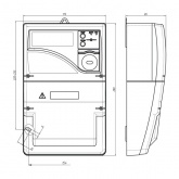 Счетчик трехфазный многотарифный CE308 S34.746.OA.QYUVLFZ SPDS 5-100А оптопорт, RS-485 1/1