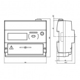 Счетчик трехфазный многотарифный Энергомера CE308 5-80А R34.749.OG.QYUVLFZ GS01 SPds GSM 2G
