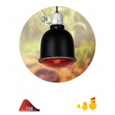 Светильник для террариумов и брудеров ЭРА FITO-E27-SHADE с защитной решеткой IP20