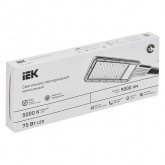 Консольный светодиодный светильник ИЭК LED ДКУ 1011-75Ш 75W 5000K IP65 черный d50mm