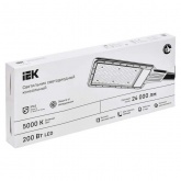 Консольный светодиодный светильник ИЭК LED ДКУ 1011-200Ш 200W 5000K IP65 черный d50-60mm