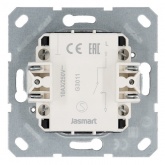 Выключатель одноклавишный Jasmart G 10A, белый глянцевый