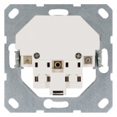 Розетка с заземлением со шторками Jasmart G 16A USB A+C 25W, белый глянцевый