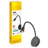 Светильник светодиодный ИЭК 4701 настенный 3W 3000К IP20 Черный