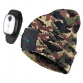 Шапка с фонариком 215х205х5 камуфляж (фонарь 68х40х23мм съемный аккум. 3.7В/300mAh) 3 режима