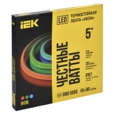 Светодиодная неоновая термостойкая лента ИЭК SMD5050 60Led/m 10W/m 24V IP67 RGB 13mm (уп. 5м)
