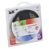 Лента светодиодная ИЭК LED LSR 5050 60Led/m 14.4W/m RGB 24V IP20 10mm (уп. 5м)