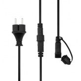 Гирлянда Белт-Лайт 2 жилы шаг 40 см патроны E27 влагостойкая IP65 черный провод каучук (бухта 100м)