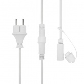 Гирлянда Белт-Лайт 2 жилы шаг 40 см патроны E27 влагостойкая IP65 белый провод ПВХ (бухта 100м)