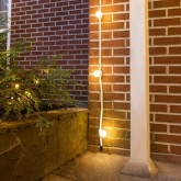 Гирлянда Белт-Лайт 2 жилы шаг 20 см патроны E27 влагостойкая IP65 белый провод каучук (бухта 50м)