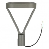 Светильник светодиодный садово-парковый ЭРА SPP-505-0-30K-050 50W 3000K 7000Lm IP65 КСС Д серый