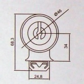 Патрон влагозащищенный LightBest 509008 G13 IP65 (VS 84172, 84122)