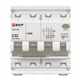 Дифавтомат EKF PROxima АВДТ-63N 3P+N 32А 100мА характеристика C тип АС трехфазный электронный 6кА (дифференциальный автомат, АВДТ)