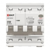 Дифавтомат EKF PROxima АВДТ-63N (S) 3P+N C50А 300мА тип АС трехфазный селективный электронный 6кА (дифференциальный автомат, АВДТ)