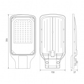 Консольный светодиодный светильник ЭРА SPP-504-0-50K-050 50W 5000K 5000Lm IP65 КСС Д DOB SMD 48мм