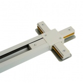 Коннектор Feron LD1018 Х-образный для шинопровода, белый, для CAB1007